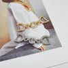 Cadenas decorativas metálicas transfronterizas de estilo minimalista y múltiple, conectores de alta gama para trajes de baño, hebillas decorativas para ropa, hebillas para ceñir la cintura