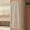 Calça da mamãe, novo estilo de verão, calça reta de cintura alta, calça longa casual solta feminina, calça feminina para avós de meia-idade e idosos