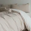 Lujoso juego de cuatro piezas de alta gama para el dormitorio principal, hecho de algodón puro, que incluye una funda de edredón, una sábana bajera y una sábana encimera, ropa de cama de alta calidad 4