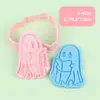 Molde para Galletas Fantasma de Halloween Herramienta para Hornear Galletas Molde Estéreo 3D Simulación de Fondant