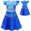Novo Descendentes 4 Vestido dos Sonhos de Princesa para Menina Vestido de Princesa com Manga Bufante Roupa vestido Roupa Infantil Vestido de Princesa