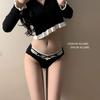 Roupa íntima sexy de algodão puro feminina 7A virilha de algodão puro feminina cintura baixa plus size estilo japonês roupa íntima de renda para meninas desejo puro para mulheres
