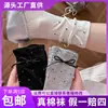 Calcetines finos de primavera y verano para mujer, calcetines de media pantorrilla con lazos, calcetines versátiles de lunares estilo japonés, calcetines push-up Lolita al por mayor