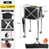 Cesta de Basquete de Tênis Cesta de Coleta Carrinho de Armazenamento Carrinho Dobrável Portátil Carrinho de Tênis com Rodas Quadro de Tênis Carrinho de Tênis para Treinador