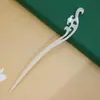 Pasador de Acetato Accesorios para el Cabello Pasador de Imitación de Jade Pasador de Estilo Antiguo Dinastía Han Pasador de Acetato al por Mayor Pasador de Hoja Acrílica