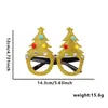Gafas Decorativas Navideñas Monturas Accesorios para Fiestas Infantiles Gafas con Cuernos de Reno de Papá Noel Decoración Navideña Regalos
