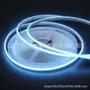 Tira de luz COB autoadhesiva de 5 mm ultradelgada LED bajo voltaje 5V12V24V 400 luces para decoración del hogar y vitrina tira de luz lineal flexible