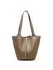 Bolsa de Mão, Bolsa de Ombro, Couro Genuíno de Camada Superior de Couro Bovino Feita Sob Medida, Grande Capacidade, Sensação de Alto Padrão, Bolsa Saco de Nicho para Mulheres