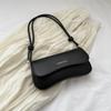 Bolsa de Cor Sólida Feminina 2023 Novo Nicho Design Moda Marca Baguette Bag Retro Único Ombro Bolsa Axila Simples Pequeno Saco Quadrado