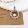 Pingente Anel de Pérola Design de Lua Colar Pingente Feminino Simples Moda Versátil Acessórios de Alto Padrão Não Desbotáveis