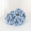 Hortênsia de Tecido Escovado com 5 Cabeças Material Floral para Arco de Salão de Casamento, Caminho de Flores, Decoração de Casa, Hotel, Flor Artificial, Flor de Veludo