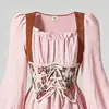 Comercio Exterior Transfronterizo Ropa Infantil Vestido Estilo Francés Moderno y Elegante Vestido Estampado con Lazo en la Cintura Nueva Serie de Colores 2026