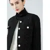 Camisa de Nicho Inspirada em Designer com Gola Removível, Jaqueta Curta de Manga Longa para Mulheres, Novo Estilo Outono 2026, Top Elegante Inspirado em Chanel