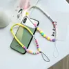 Lanyard Corto Nuevo para Teléfono DIY para Mujeres, Lanyard Accesorio Creativo de Rebanada de Silicona Morada para Funda de Teléfono, Decoración de Bolso