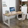 Escritorio de Computadora Moderno Minimalista con Esquinas Redondeadas, Escritorio de Escritorio para Estudio en Casa, Escritorio de Oficina Simple para una Persona para Vivienda de Alquiler, Escritorio de Escritura para Estudiantes