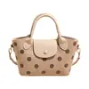 Bolso Patchwork de Alta Gama Otoño 2026 para Mujer, Bolso de Mano Versátil Moderno Sencillo, Bolso Cubo Bandolera Cruzada Chic para el Trabajo