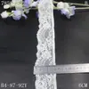 Ribete de Encaje Elástico Blanco con Patrón Estilo Francés Tanglong 6cm Decoración de Borde para Vestido de Novia Lencería Accesorios de Encaje DIY