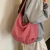 Bolso de Hombro para Mujer para la Escuela, Nuevo Otoño 2026 Moda Casual a Cuadros, Bolso Cruzado Tipo Dumpling de Gran Capacidad