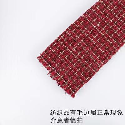 酒红色小香风