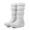 Atacado novas botas de neve de alta qualidade com zíper lateral, forro de pele grossa, botas casuais para encosta 35-44, botas femininas para comércio exterior