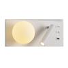 Luminária de Parede Moderna Simples Escandinava Hotel Multifuncional Quarto Cabeceira Rotativa Lâmpada LED com Interruptor Dropshipping Transfronteiriço
