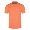 Camiseta de manga corta con cuello redondo, de malla de nylon tipo mariposa, tecnología de secado rápido y tacto frío, transpirable y cómoda, unisex, con bordado estampado