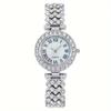 Pulsera Reloj de Aleación para Mujer de Venta Caliente Transfronteriza con Incrustaciones de Diamante, Reloj Decorativo de Moda, Reloj de Gama Alta para Mujer, Reloj de Cuarzo