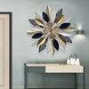 Flor de Hierro Estilo Europeo Estudio en Casa Dormitorio Pared de Fondo Decoración Colgante Hotel Vestíbulo Pasillo Reloj de Pared Colgante