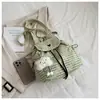 Mochila Retro Casual a Cuadros de Atmósfera de Principios de Otoño para Mujer, Ligera, Versátil, para Viajes Diarios, Gran Capacidad