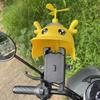 Nuevo soporte de navegación para teléfono móvil de coche eléctrico con sombrero de libélula de bambú para ciclista repartidor de comida para llevar parasol casco de agua