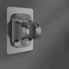 Fabricantes transfronterizos espacio aluminio ducha no perforada pegatinas sin costuras soporte de ducha de mano cabezal de ducha base de ducha ajustable