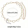 Corrente de Cintura de Metal de Venda Quente da Amazon, Acessórios de Verão para Mulheres, Cinto de Barriga Body Chain Boho Retrô