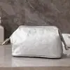 Bolsa de Tocador de Papel Kraft Lavado Vintage, Organizador de Viaje Impermeable de Gama Alta, Bolsa para Guardar Labiales, Bolsa de Maquillaje de Gran Capacidad