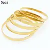 Pulseira Cassia Feminina Popular Lisa com Anel Anel Plano Empilhado Multi-Anel Brilhante Vários Tamanhos Aço Titânio Pulseira Feminina