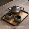 Bule de Argila Roxa Autêntico Yixing Grande 400ml Conjunto de Chá Artesanal Presente para Idosos e Líderes, Conjunto de Preparo de Chá de Luxo Leve de Alta Qualidade B12