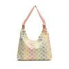 Bolso Tote de Mezclilla a Contraste con Diseño de Nicho Nuevo Transfronterizo Estudiante Casual Combinable Gran Capacidad Bolso de Hombro