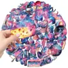 50 Paquetes de Pegatinas de Cielo Estrellado de Dibujos Animados, Impermeables y Transparentes, Decoración para Cuaderno de Mascotas, Guitarra, Cuaderno, Venta al por Mayor Transfronteriza