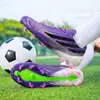 Zapatos de Fútbol para Estudiantes con Tacos para Niñas, Tacos Cortos TF, Antideslizantes, Resistentes al Desgaste, para Césped Artificial, Zapatos de Entrenamiento de Fútbol para Jóvenes