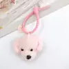 Chaveiro Pingente Cachorro Urso de Lã Contas Corrente para Pendurar Bola de Pelo Pelúcia Corrente para Celular Corrente de Bolsa DIY para Mulheres