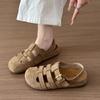 Mules Retro de Nicho Calados de Punta Cerrada para Mujer, Nuevo Estilo Verano 2026, Slip-On Casual de Suela Gruesa Birkenstock
