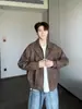 Chaqueta de Béisbol de Gamuza de Marca de Moda Ropa de Dos Piezas de Cuero PU para Pareja Ropa de Trabajo Traje de Motociclista para Primavera y Otoño Abrigo