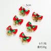 Nuchi Sino de Natal Transfronteiriço Laço Guirlanda de Árvore de Natal Acessórios Decorativos Pingente (Pacote com 6)