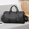 Bolsa de Viaje Estilo Nuevo para Hombres, Bolsa de Viaje de Gran Capacidad a Cuadros Estilo Europeo y Americano para Viajes Cortos de Negocios, Bolso de Mano con Hombro a Cuadros Estilo Coreano