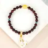 Pulseira Estrela Cheia de Jacarandá Natural Pulseira Brinquedo de Sândalo Madeira Pulseira de Abelhas Contas de Transferência Cera de Abelha Placa Fio