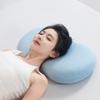 Almohada de Barriga de Gato, Protección de la Columna Cervical, Núcleo de Almohada para Ayudar a Dormir, Espuma Viscoelástica, Rebote Lento, Almohada Individual Suave para Dormir con Barriga de Gato