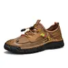Zapatos de hombre de talla grande transfronterizos para primavera y otoño, zapatos casuales de cuero para exteriores para hombre, zapatos de malla transpirable hechos a mano, zapatos cómodos para conducir