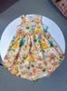 Vestido de Tirantes con Estampado Tridimensional 3D para Niña Verano Delgado Sin Mangas Chalecos Vestido Bebé Floral Largo