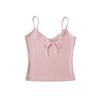 Pura menina quente sexy V-neck lace renda-up camisole mulheres 2024 verão uso exterior desgaste interno slim top