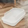 Caixa de areia para gatos semi-fechada grande anti-respingo vaso sanitário para gatos gatinho para gato suprimentos para gatos enviar pá de areia para gatos atacado