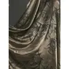 Bamboo Marrón Acetato Seda Planta Tela Vestido Camisa Falda Qipao Ropa Tela de Diseñador Verano